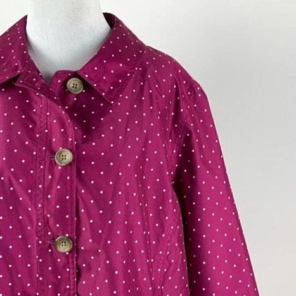 Lands end trench coat XL P 18-20 packable jacket - Picture 3 of 10